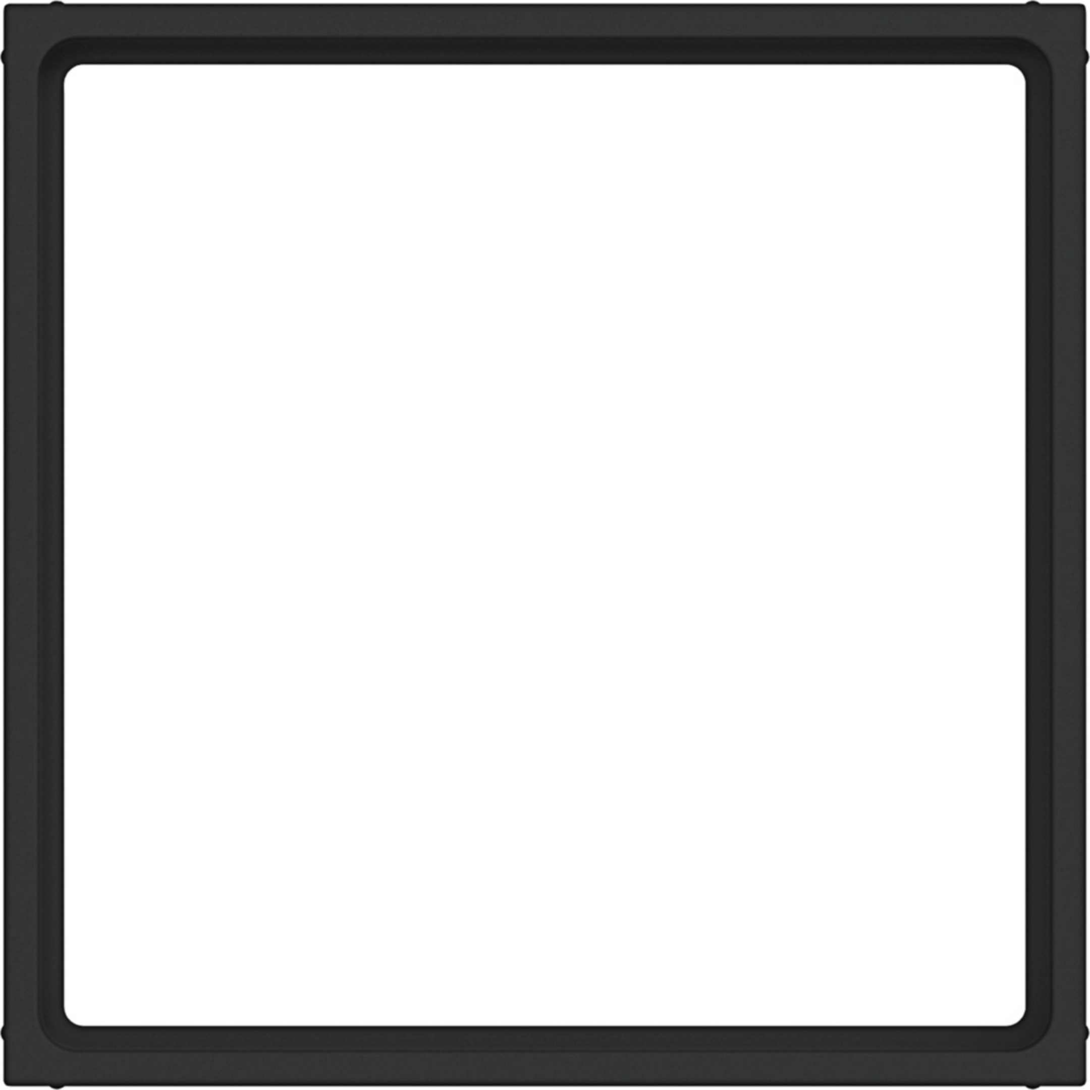Hager Zwischenring für Zentralplatte 51 x 51 mm, A.x/C.x, nachtschwarz matt