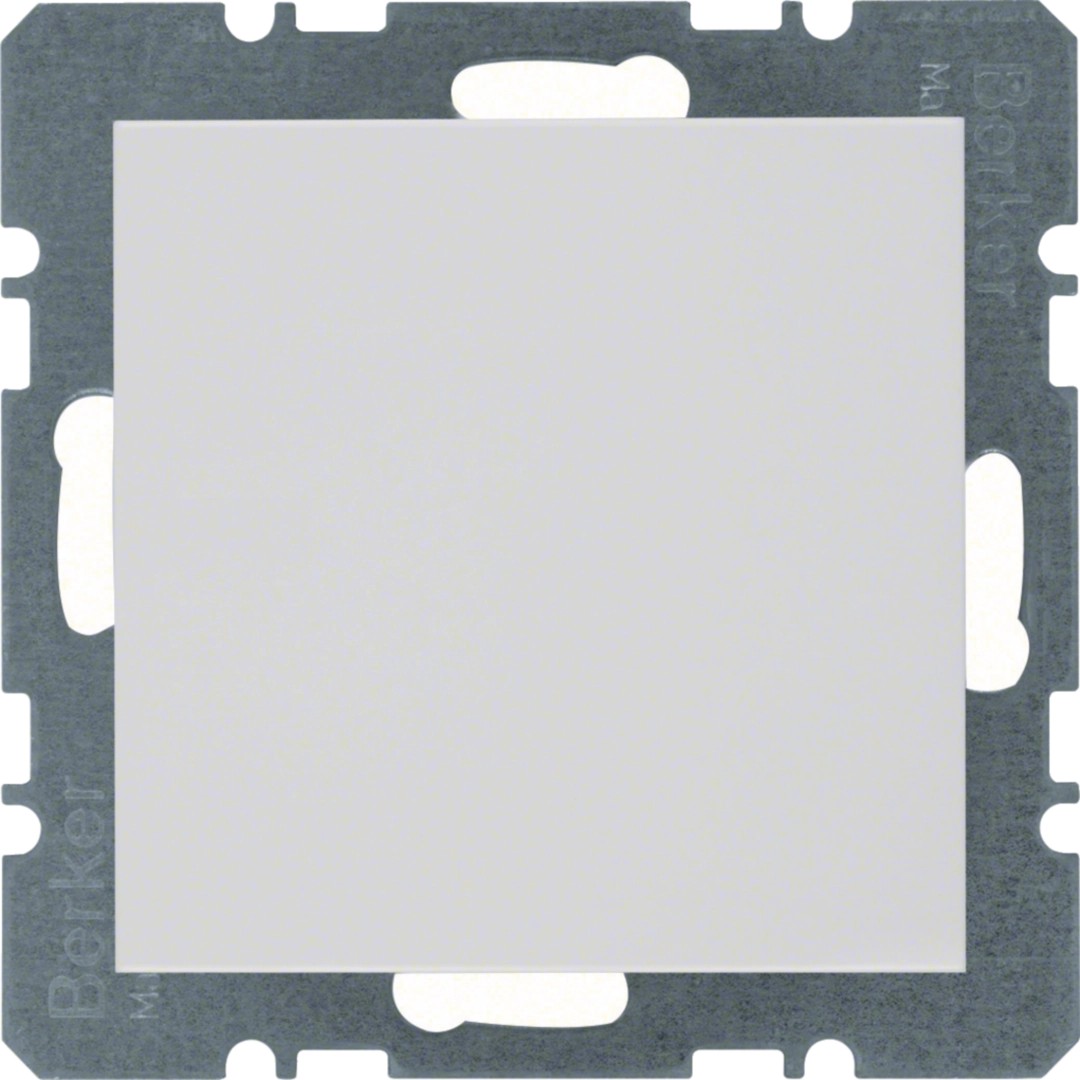 Berker 10098989 Blindverschluss mit Zentralstück, Serie S.x / B.x, polarweiß glänzend