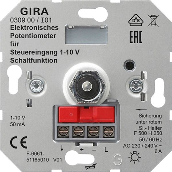 Gira Potentiometer-Einsatz Standard 55 reinweiß glänzend