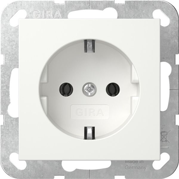 Gira Steckdose System 55 reinweiß matt
