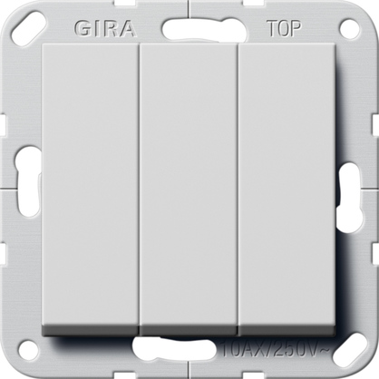 Gira Wippschalter BS 3-f. aus System 55 Grau 2