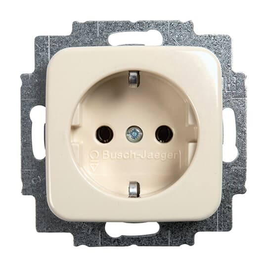 SCHUKO® Steckdosen-Einsatz weiß - Busch-Duro 2000® SI