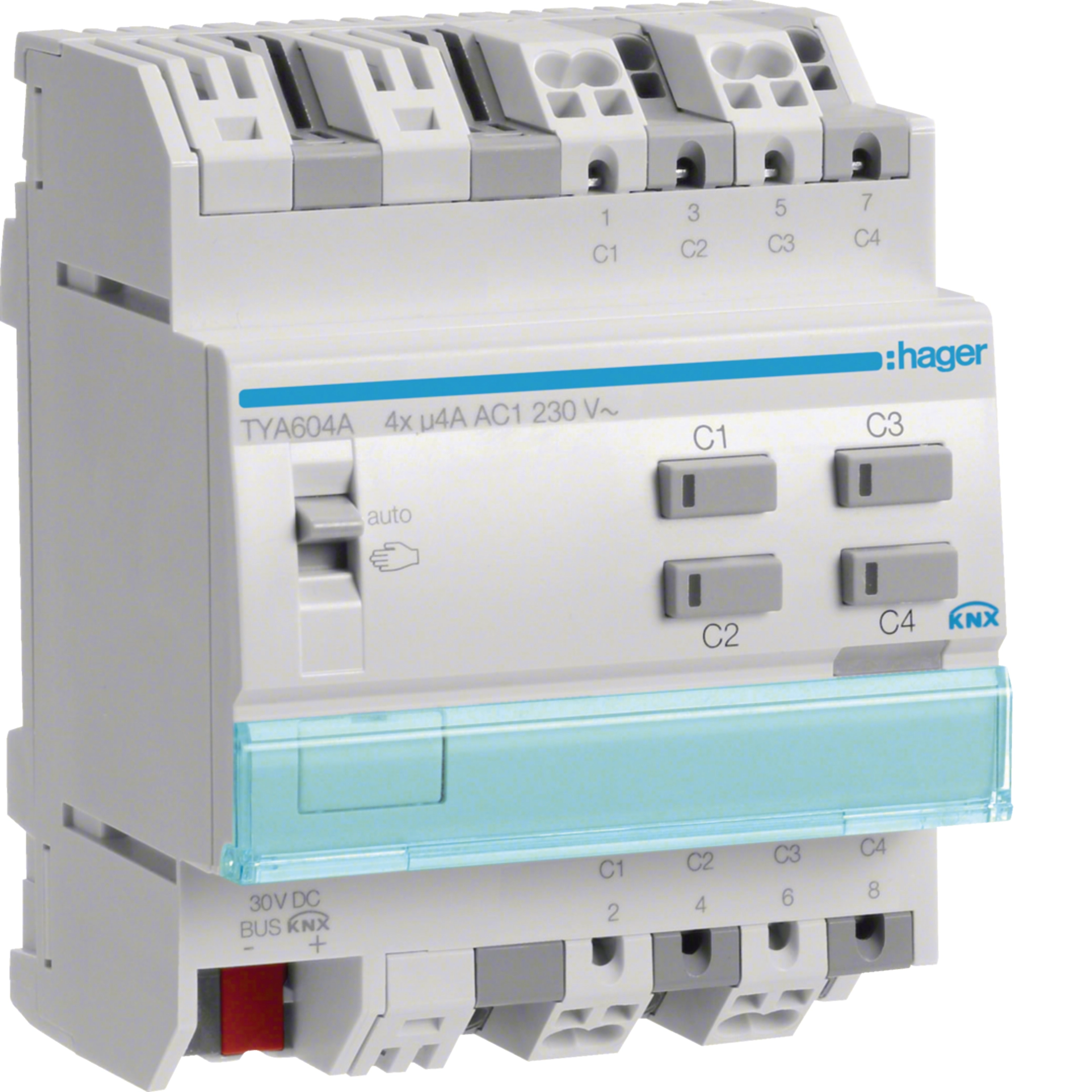 Hager Schalt-/Jalousieaktor 4/2-fach KNX, 4A