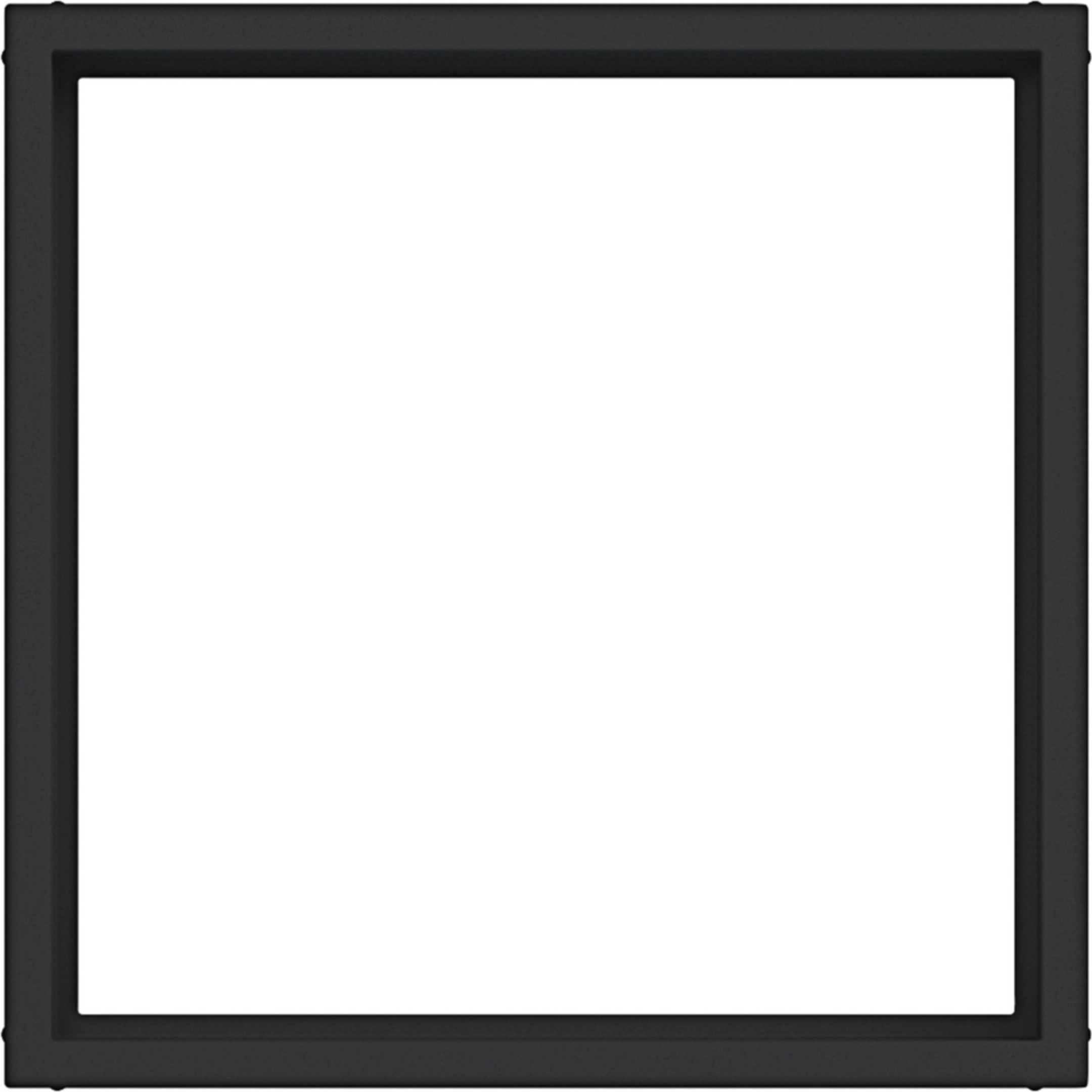Hager Zwischenring für Zentralstück/-platte 50 x 50 mm, A.x/C.x, nachtschwarz matt