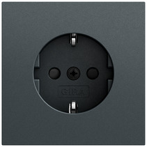 Gira Steckdose System 55 anthrazit lackiert