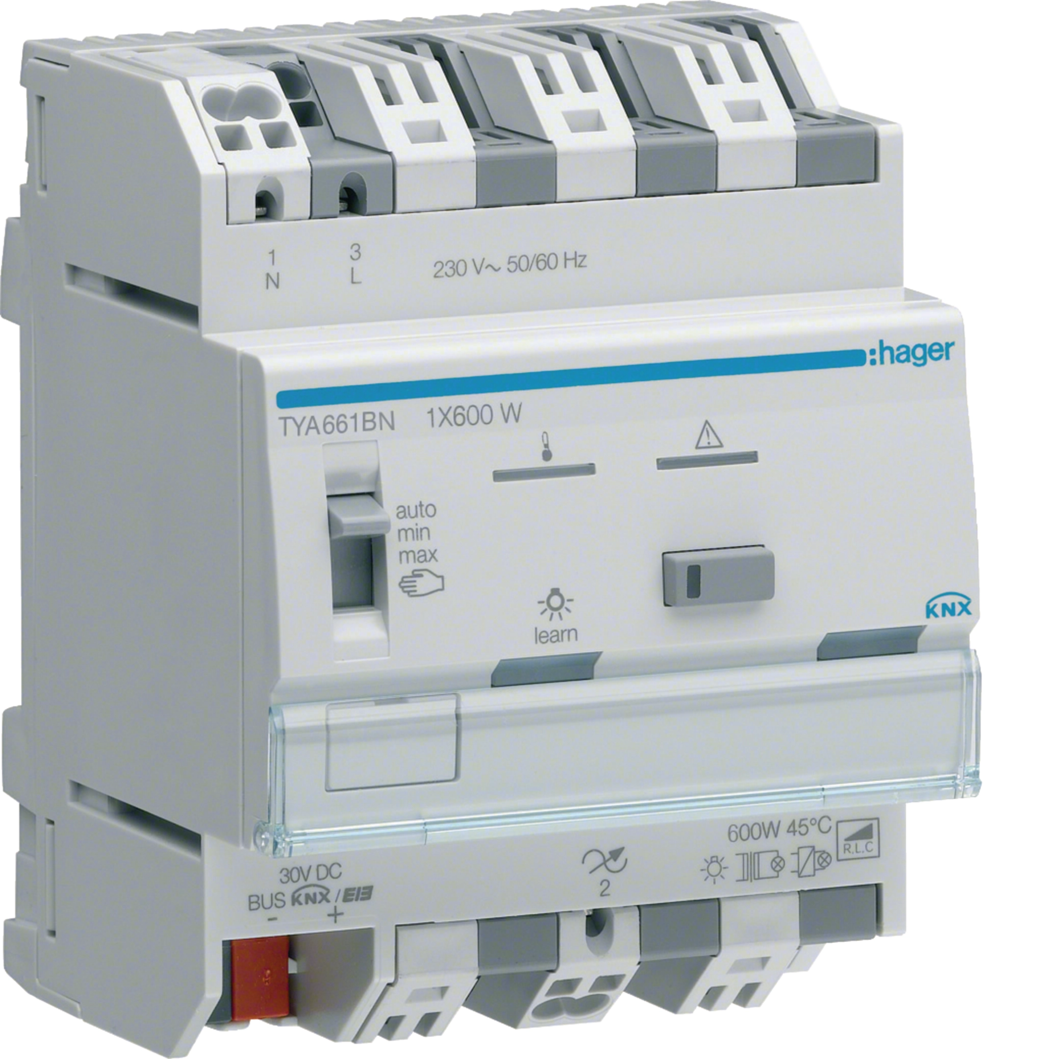 Hager Univ.-Dimmaktor 1f KNX, 1x600W