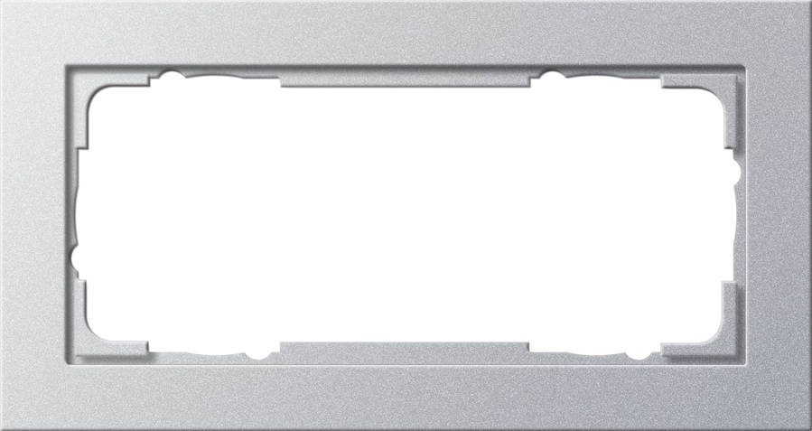 Gira Abdeckrahmen 2f alu E2