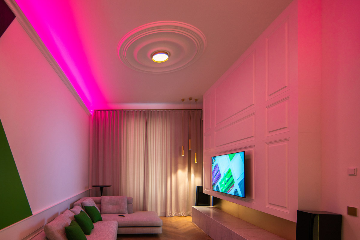 Loxone LED Ceiling Light RGBW Air Gold