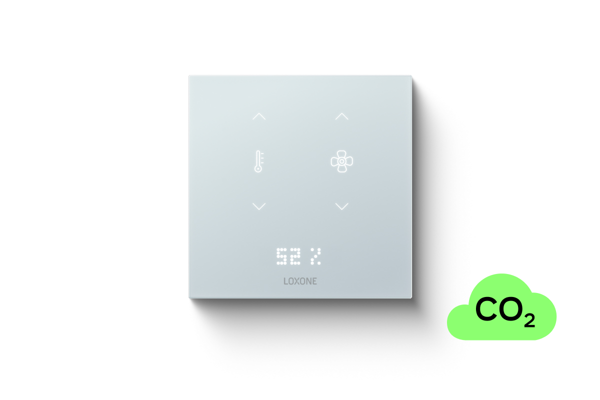 Loxone Touch Pure Flex 24V CO2 Air Signalweiß