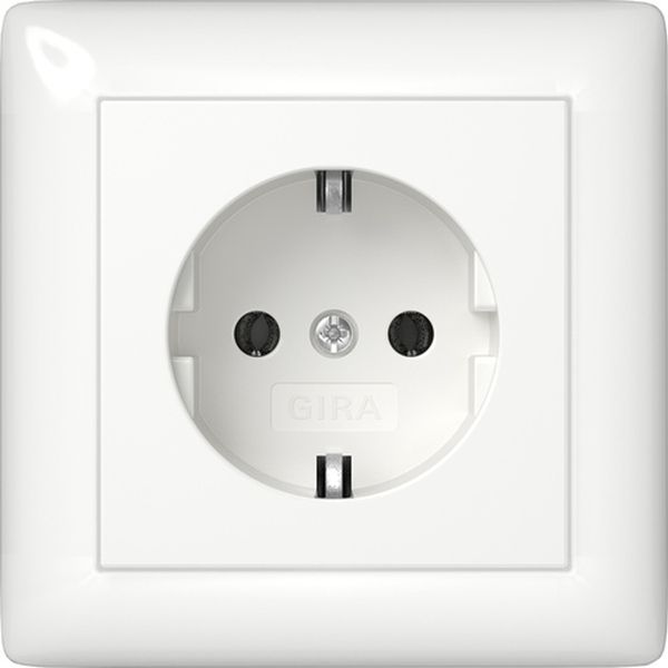 Gira Steckdose System 55 reinweiß glänzend