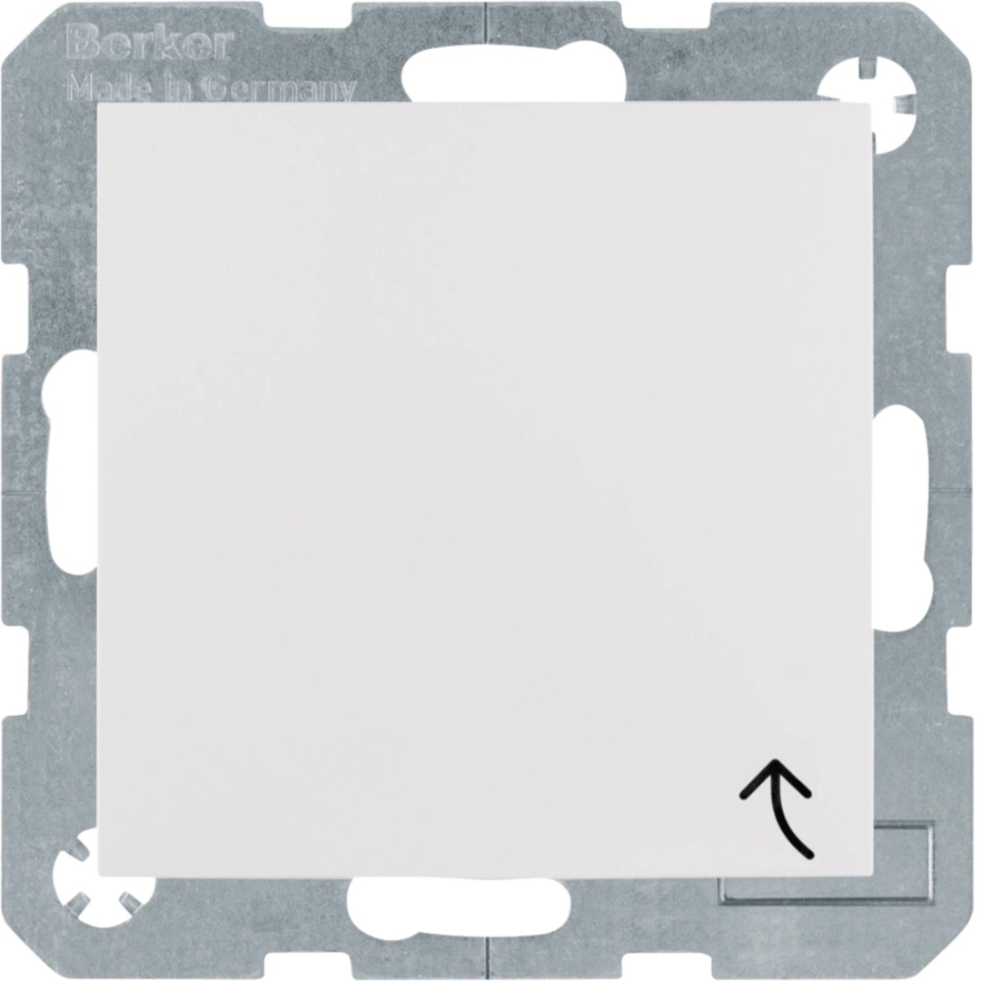 Berker 47528989 SCHUKO Unterputz Steckdose 1-fach mit Klappdeckel S.1 IP44 polarweiß glänzend