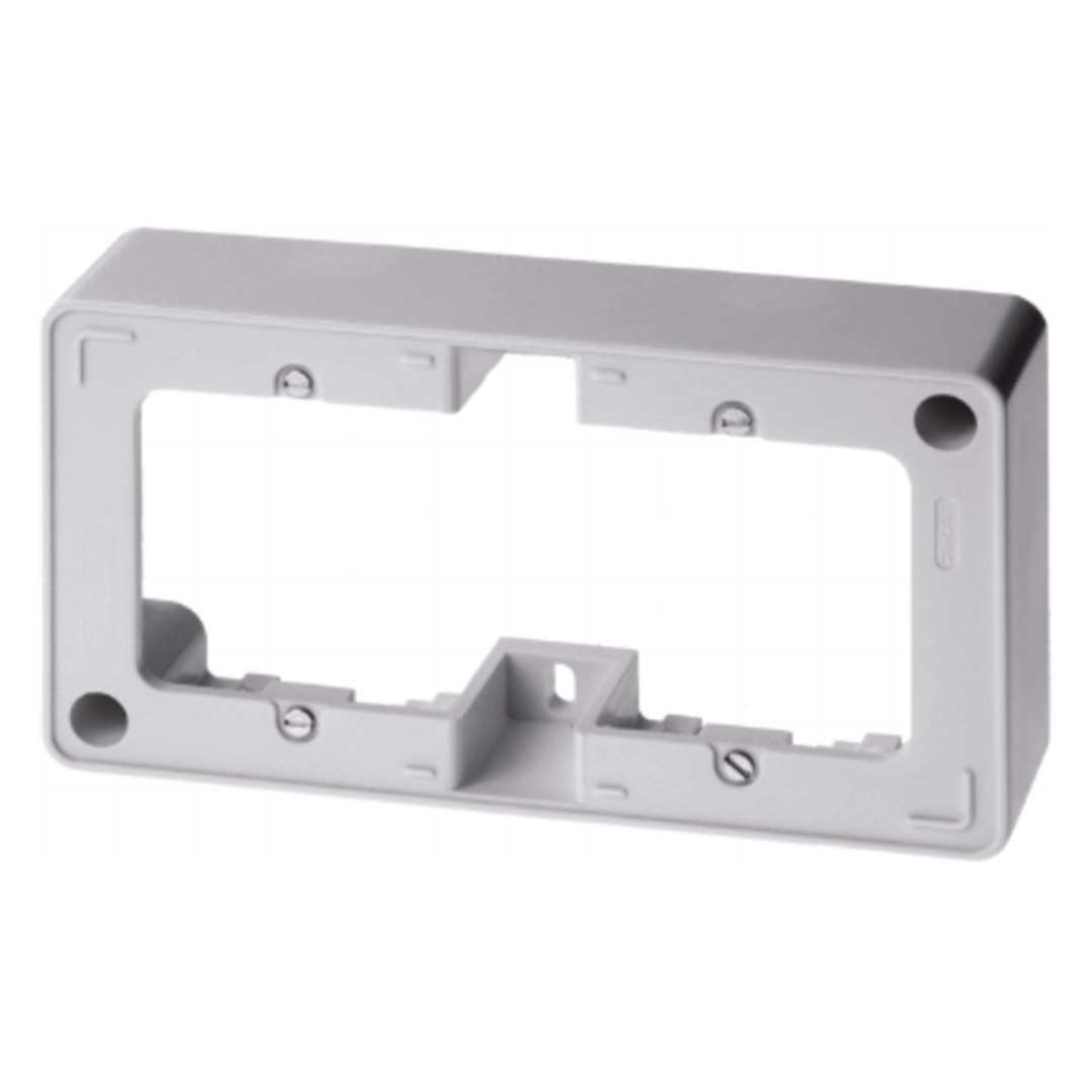 Berker 10300069 Aufputz-Rahmen 2fach polarweiß glänzend