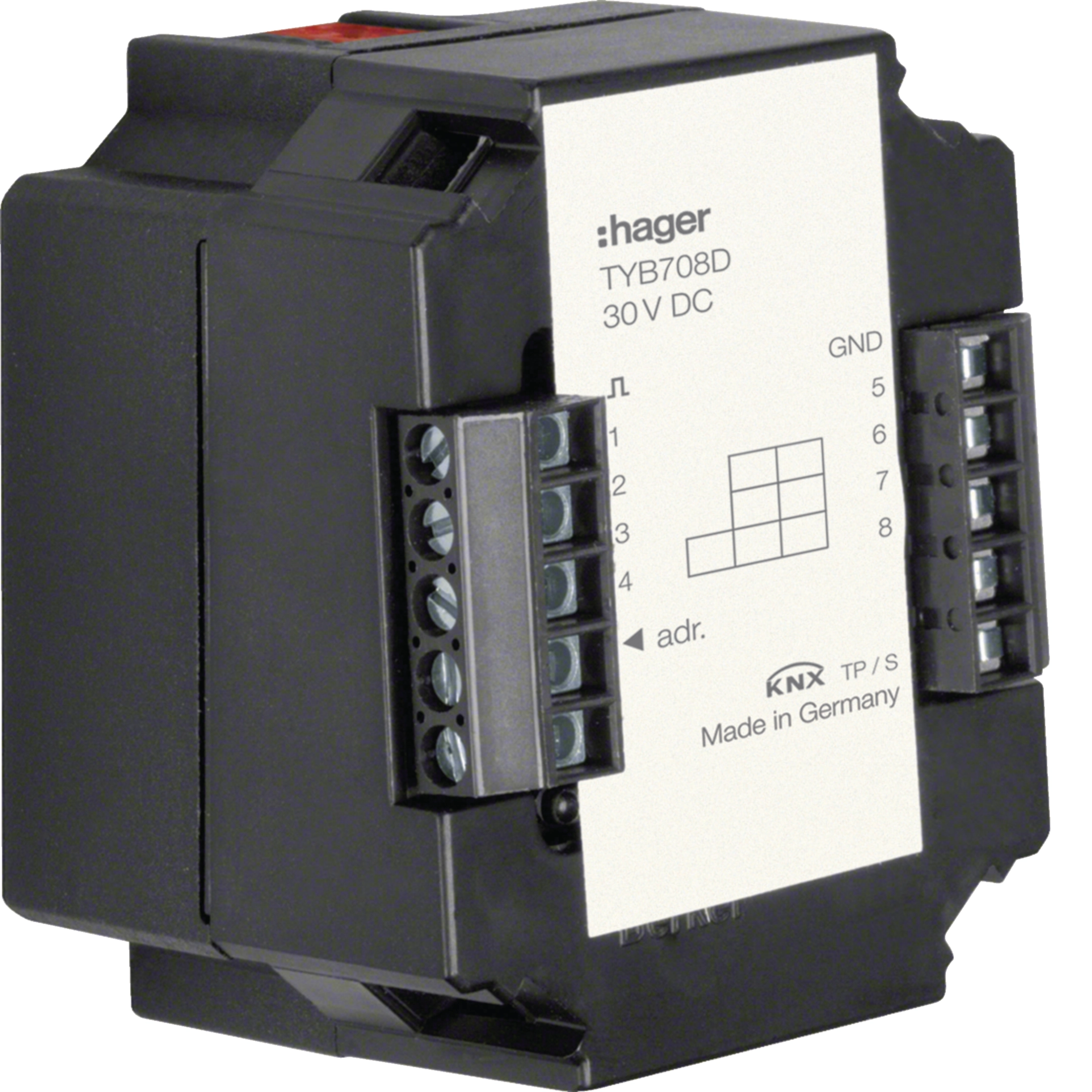 Hager Universal-Schnittstelle 8-fach KNX, Unterputz