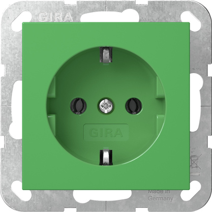 Gira SCHUKO-Steckd. System 55 Grün 4