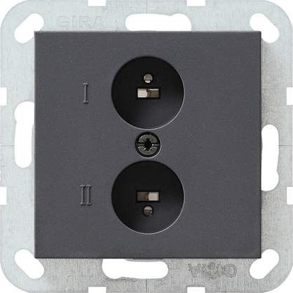 Gira Stereo-Steckdose anth System 55