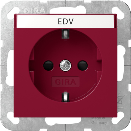Gira SCHUKO-Steckd. BSF + SH System 55 Rot 4