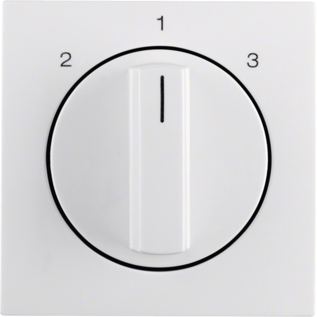 Berker 1084898900 Zentralstück m Drehk für 3S S.1 / B.3 / B.7 polarweiß glänzend