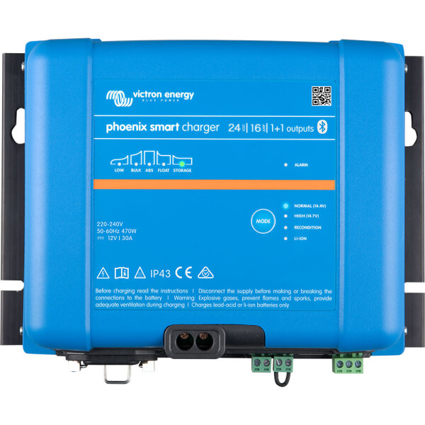 Victron Phoenix Smart IP43 Charger 24/16(1+1) 120-240V