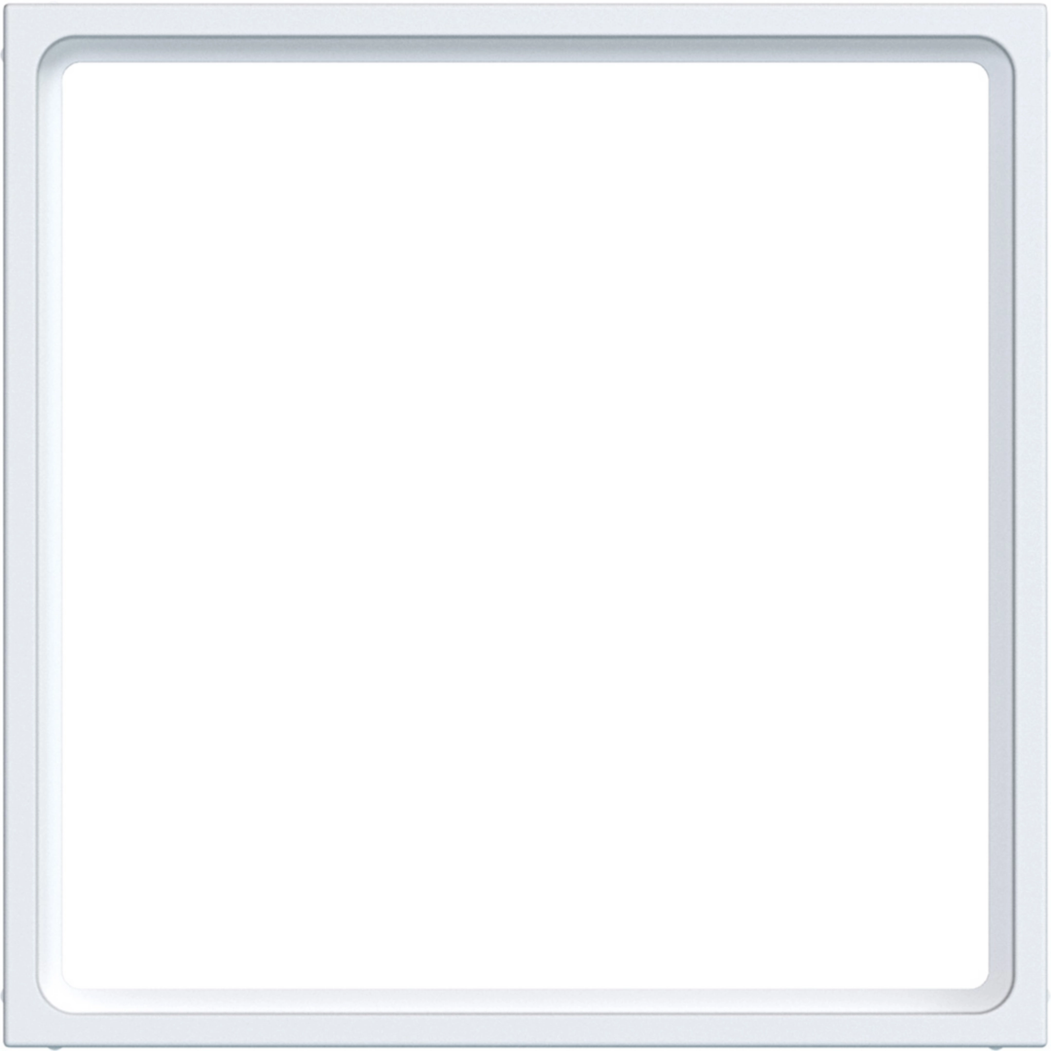 Hager Zwischenring für Zentralplatte 51 x 51 mm, A.x/C.x, lichtweiß matt