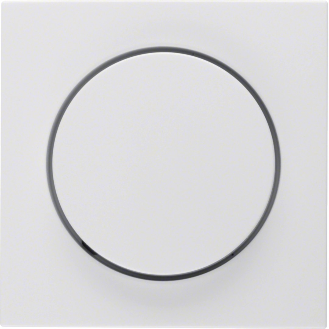 Berker 11378989 Zentralstück mit Regulierknopf für Drehdimmer S.1 / B.3 / B.7 polarweiß, glänzend