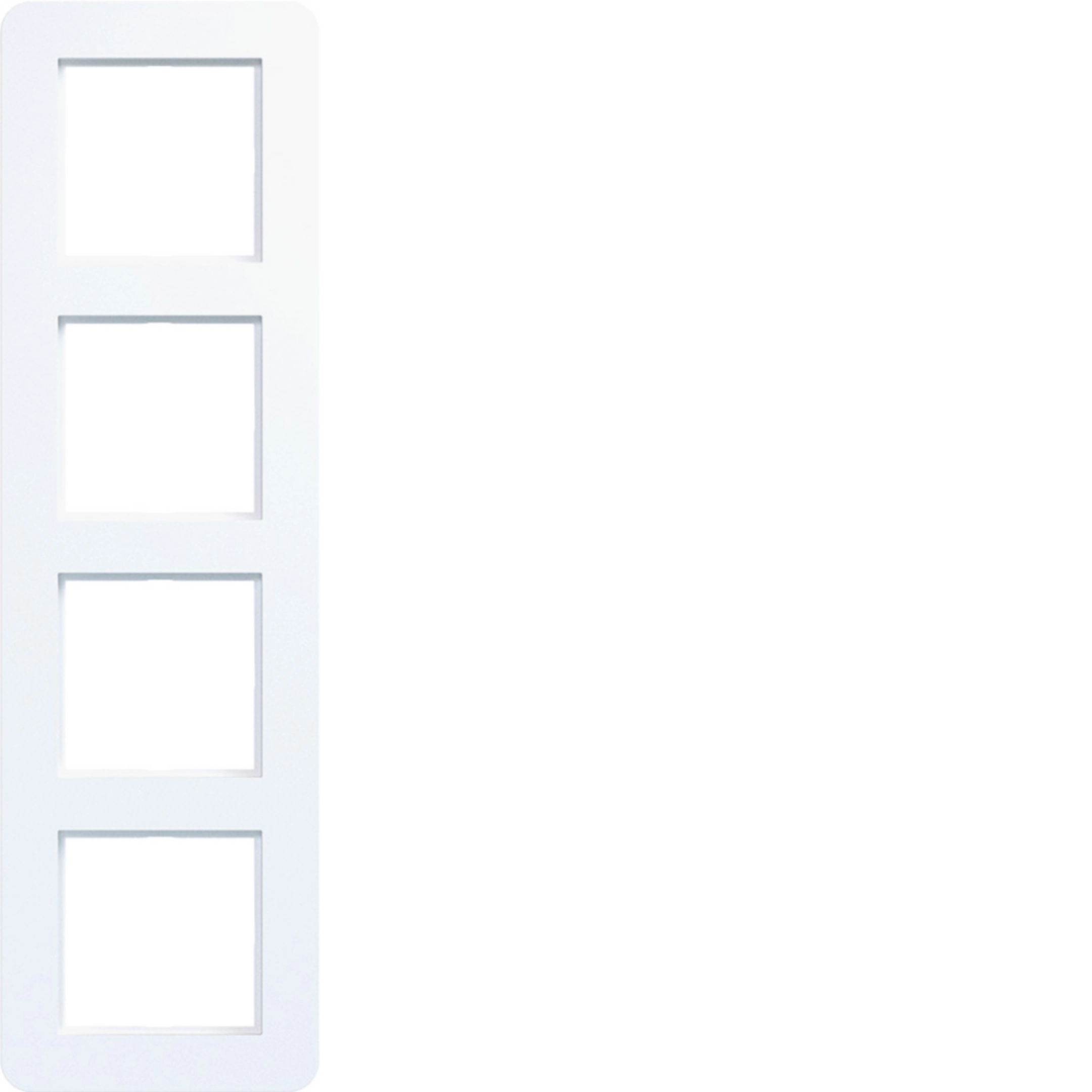 Hager C.8 Rahmen 4-fach, weiß matt