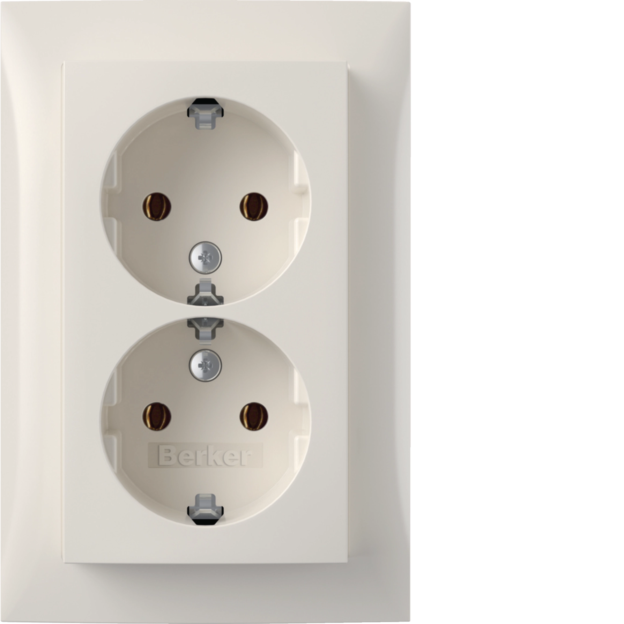 Hager D-Steckdose SCHUKO mit ADP S.1 pw glänzend
