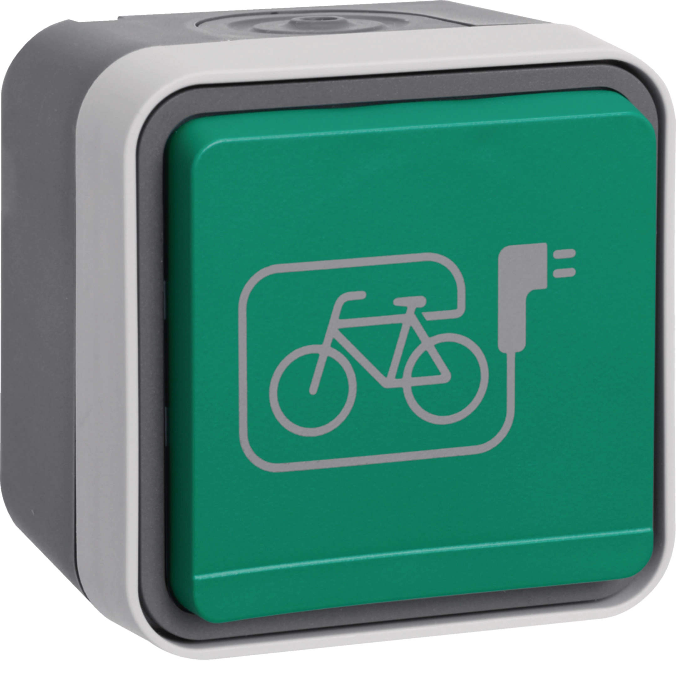 Hager Steckdose mit SK-S grüner KD E-Bike W.1 gr
