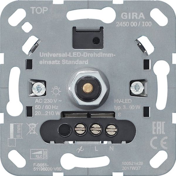 Gira Dimmer System 55 reinweiß glänzend