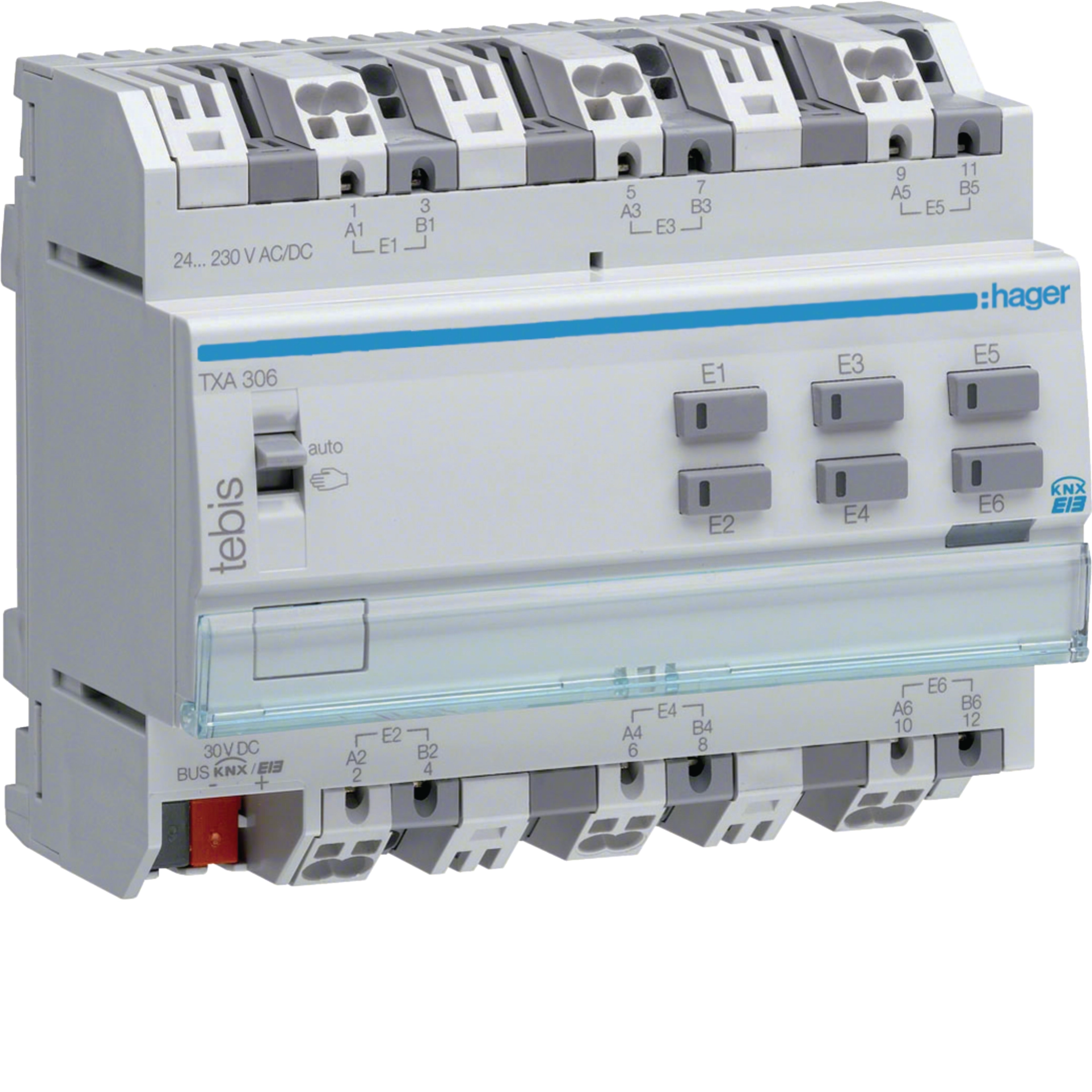 Hager Binäreingang 6-fach KNX, universal