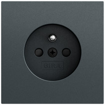 Gira Steckdose System 55 anthrazit lackiert