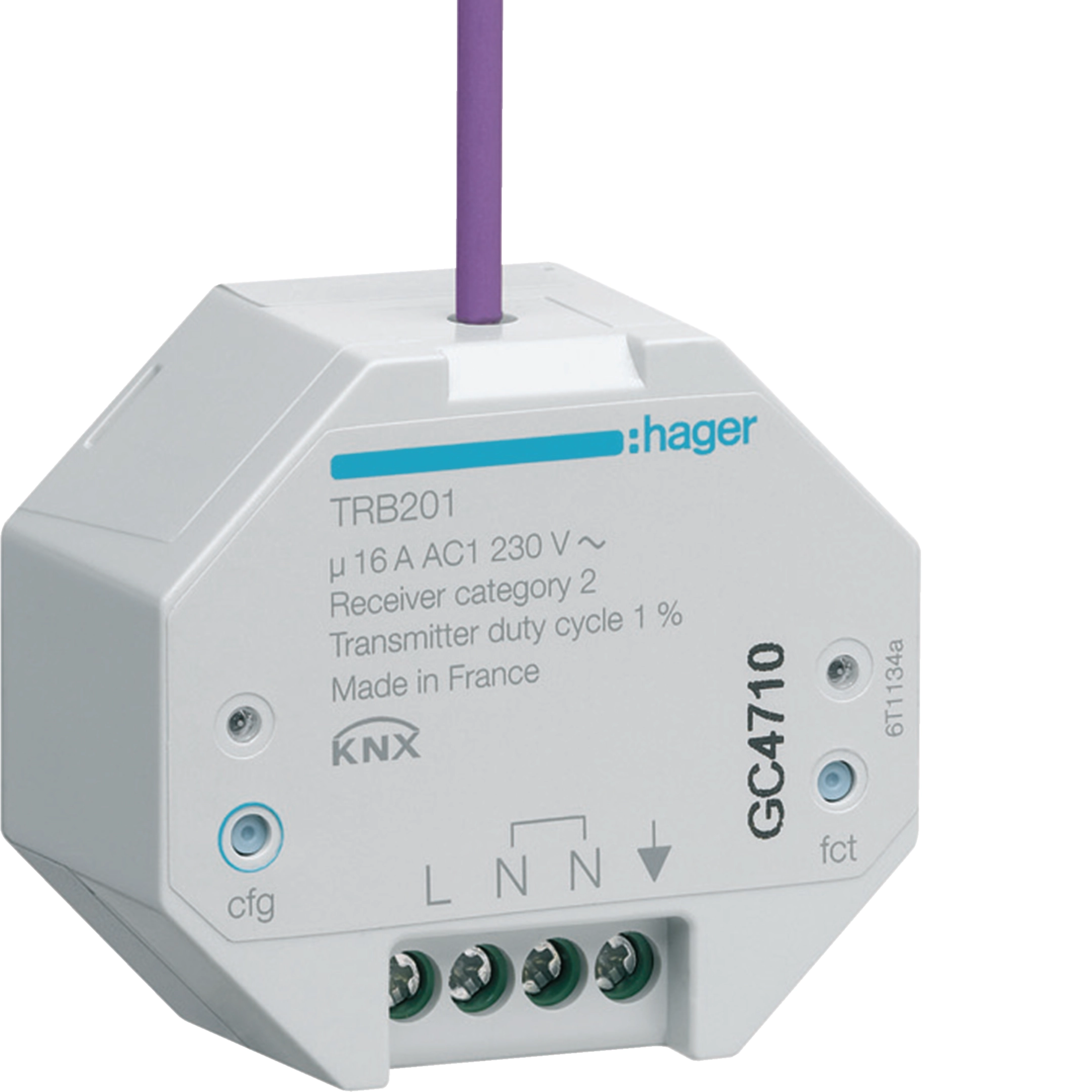 Hager Funk Unterputz Ausgang 1-fach 16A, quicklink