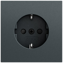 Gira Steckdose System 55 anthrazit lackiert