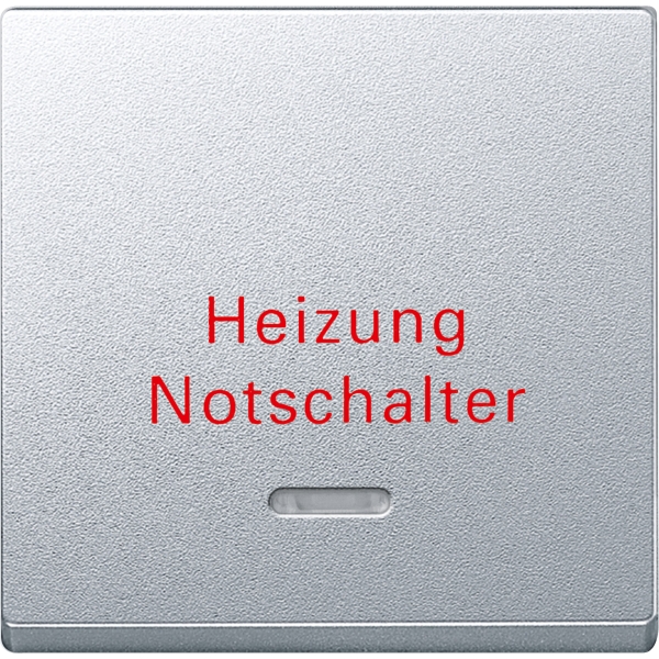 Merten Kontrollwippe mit Sichtfenster System M aluminium