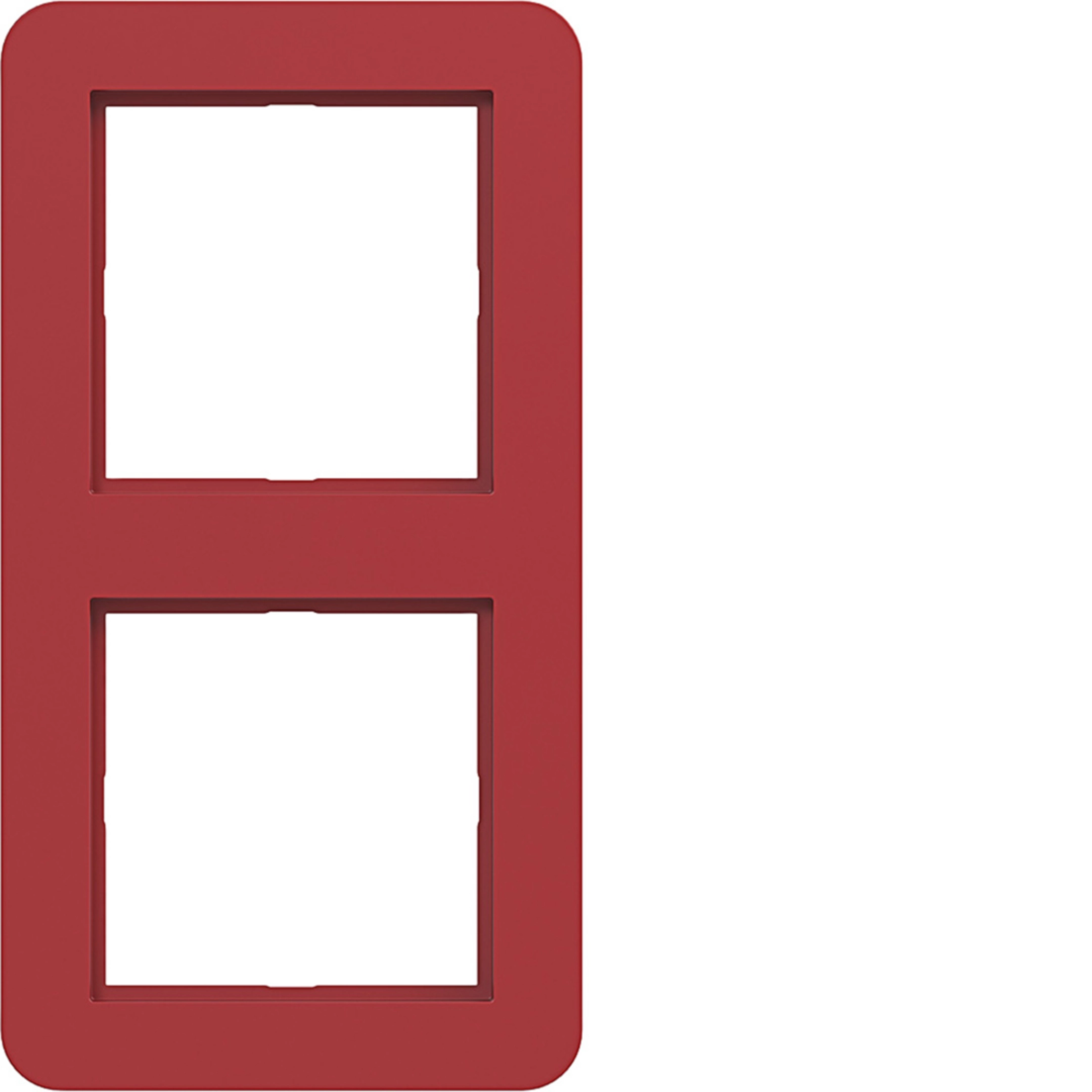 Hager C.1 Rahmen 2-fach, rot glänzend