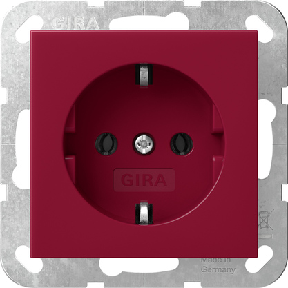 Gira SCHUKO-Steckd. System 55 Rot 4