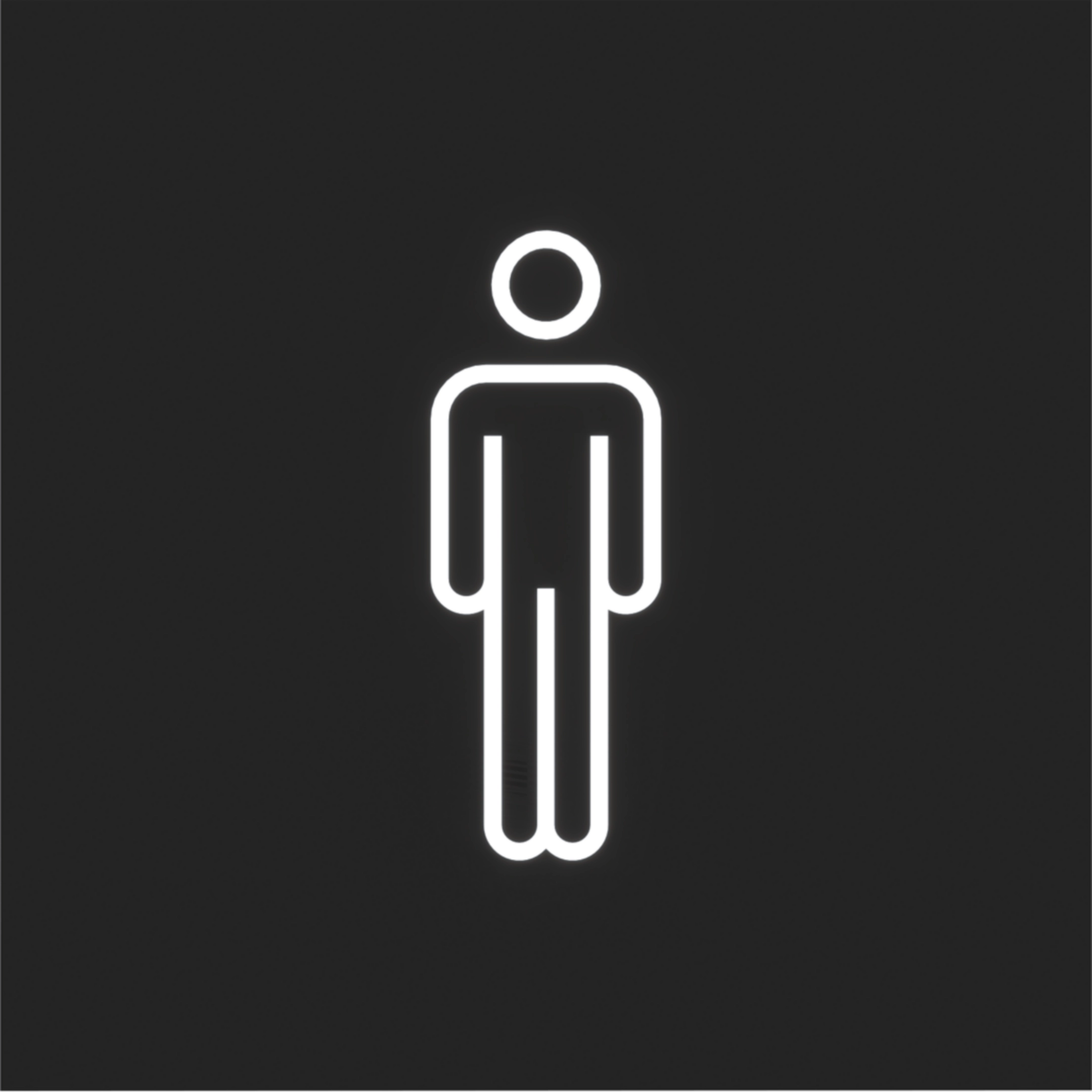 Hager Folie für LED-Signaleinsatz, mit Symbol Herren, A.x/C.x