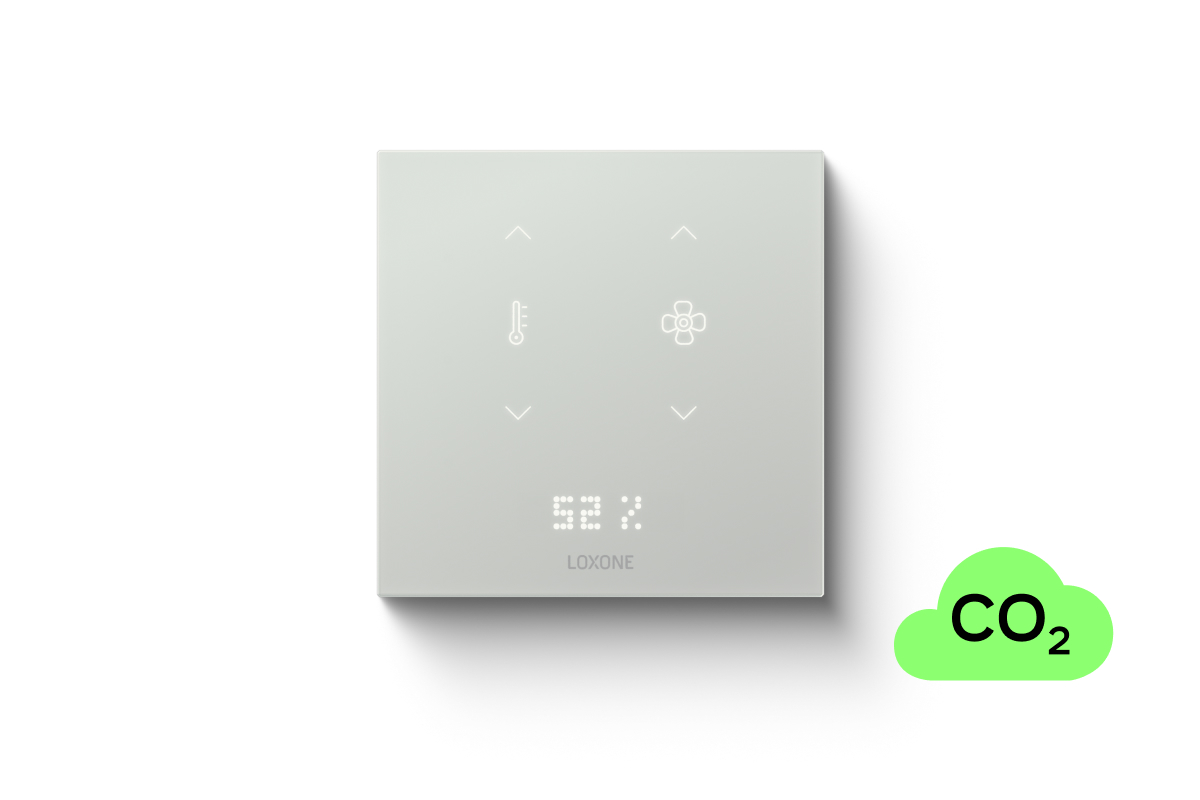 Loxone Touch Pure Flex 24V CO2 Air Samtweiß