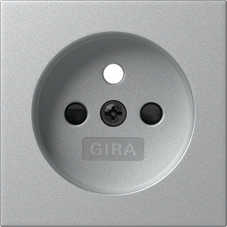 Gira Abd. Steckd. Erdstift SH System 55 F Alu