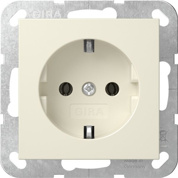 Gira Steckdose System 55 cremeweiß glänzend