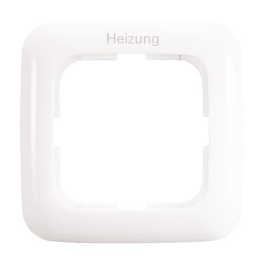 Busch-Jaeger Abdeckrahmen 1-fach Rahmen mit Aufdruck "Heizung" Reflex SI