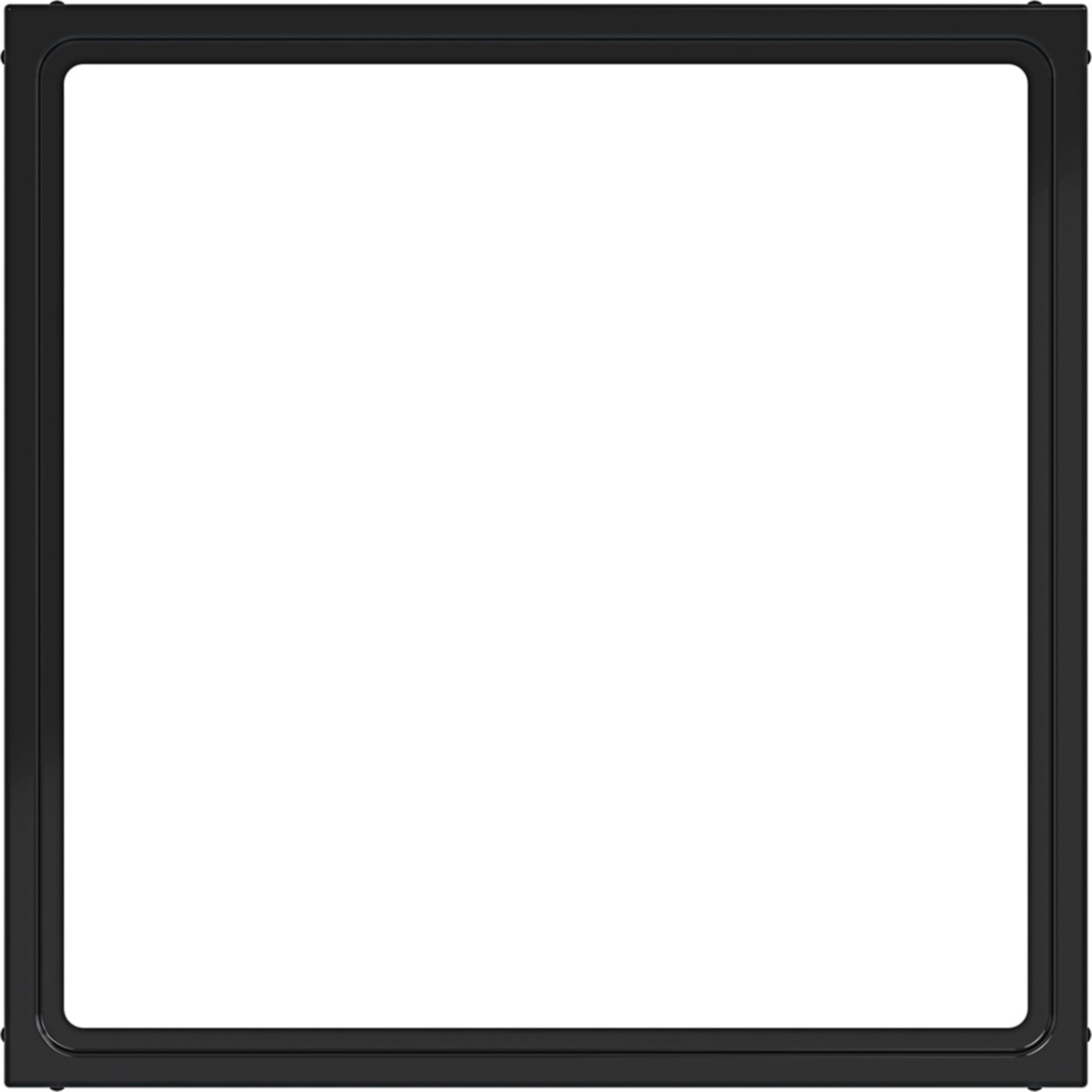 Hager Zwischenring für Zentralplatte 51 x 51 mm, A.x/C.x, nachtschwarz glänzend