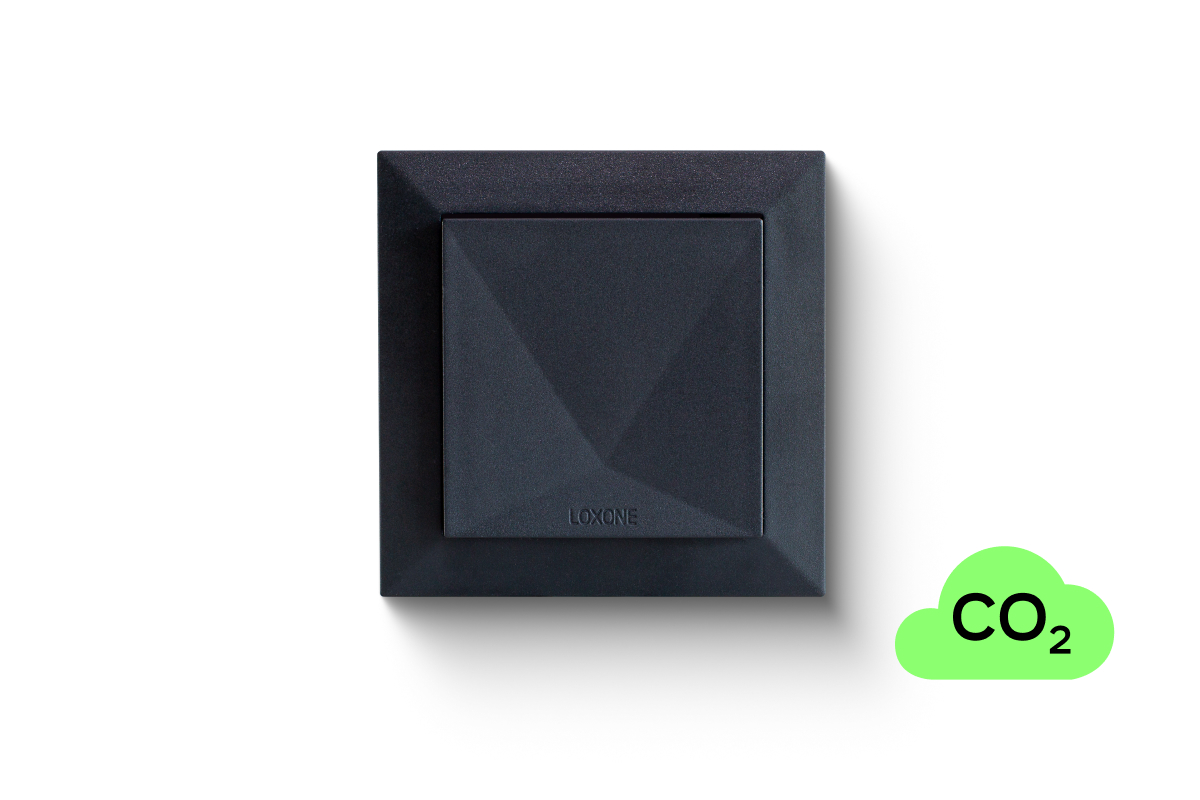 Loxone Raumklima Sensor Tree Anthrazit (CO2, Temperatur, Feuchte)