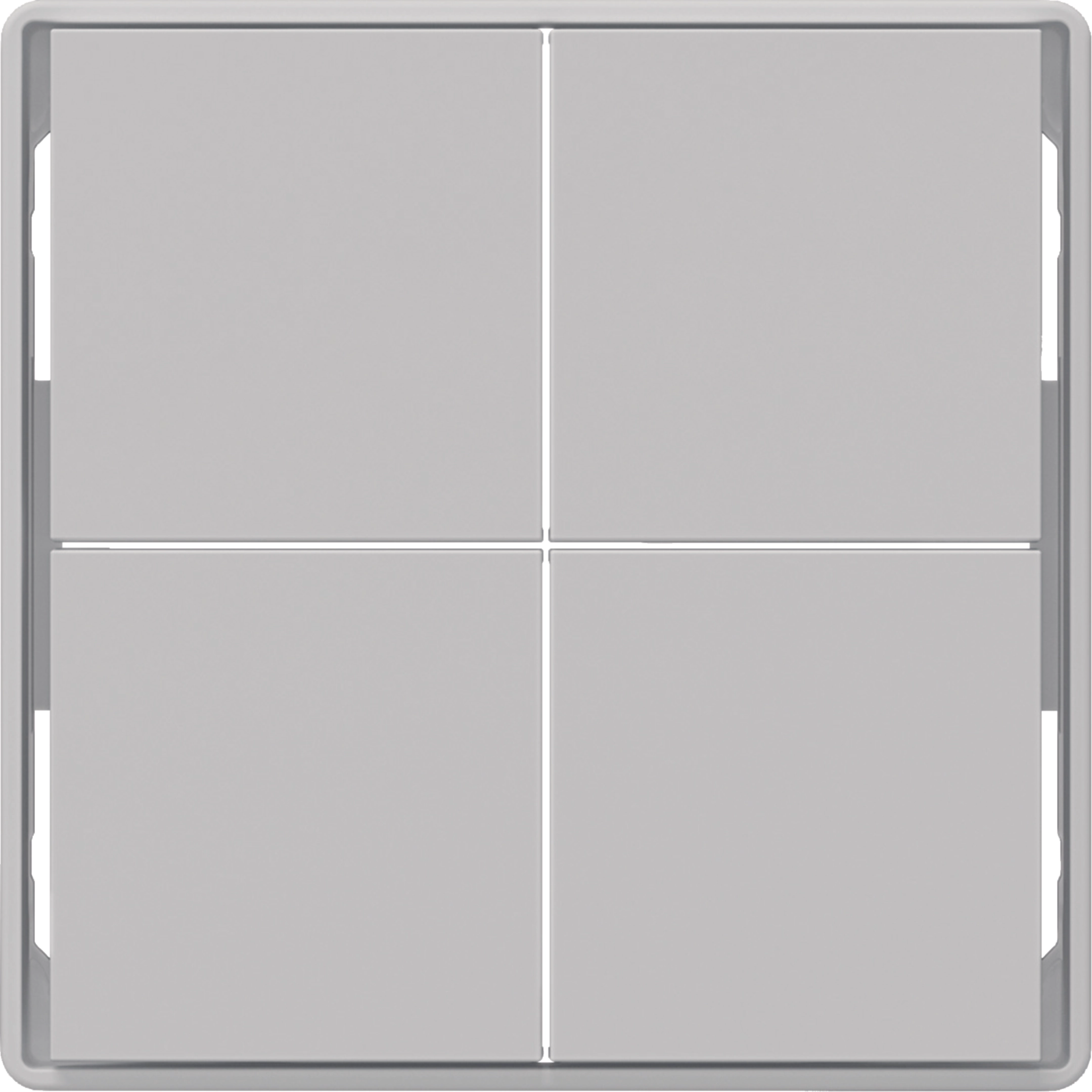 Hager Tasten f.Tast.modul, 4f, Q.x, alu