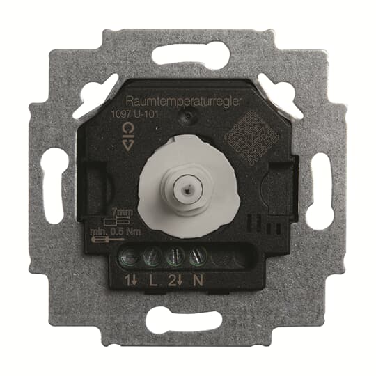 Busch-Jaeger El. Raumtemperaturregler-Einsatz, mit Drehregler 230 V AC Wechsler (CO) mit