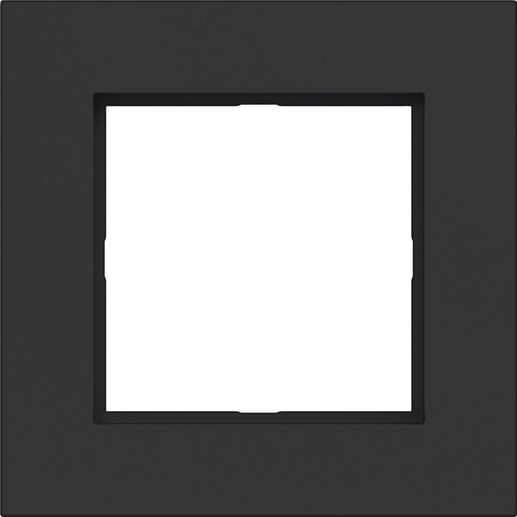 Hager A.8 LED-Rahmen 1-fach, schwarz matt