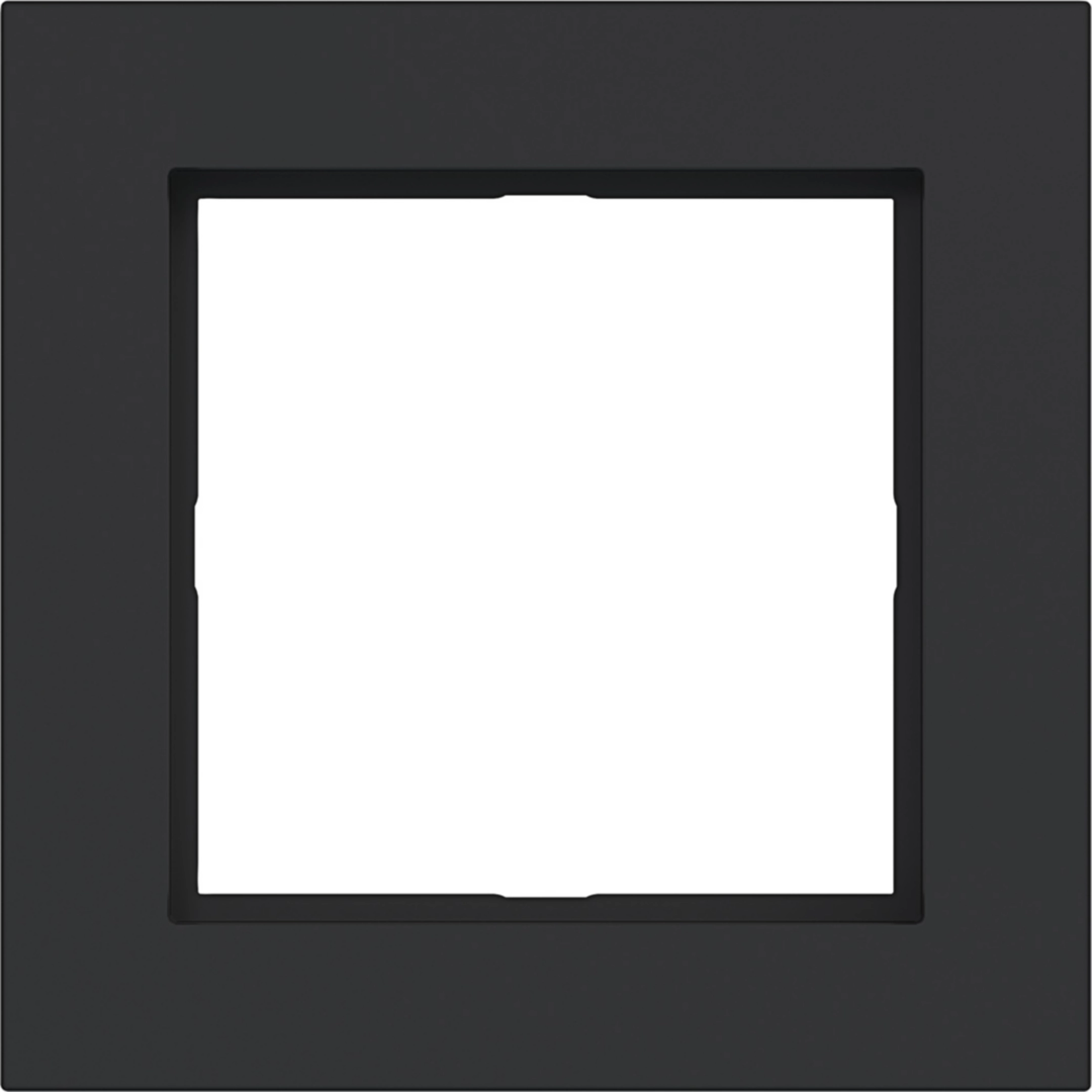 Hager A.1 LED-Rahmen 1-fach, schwarz matt