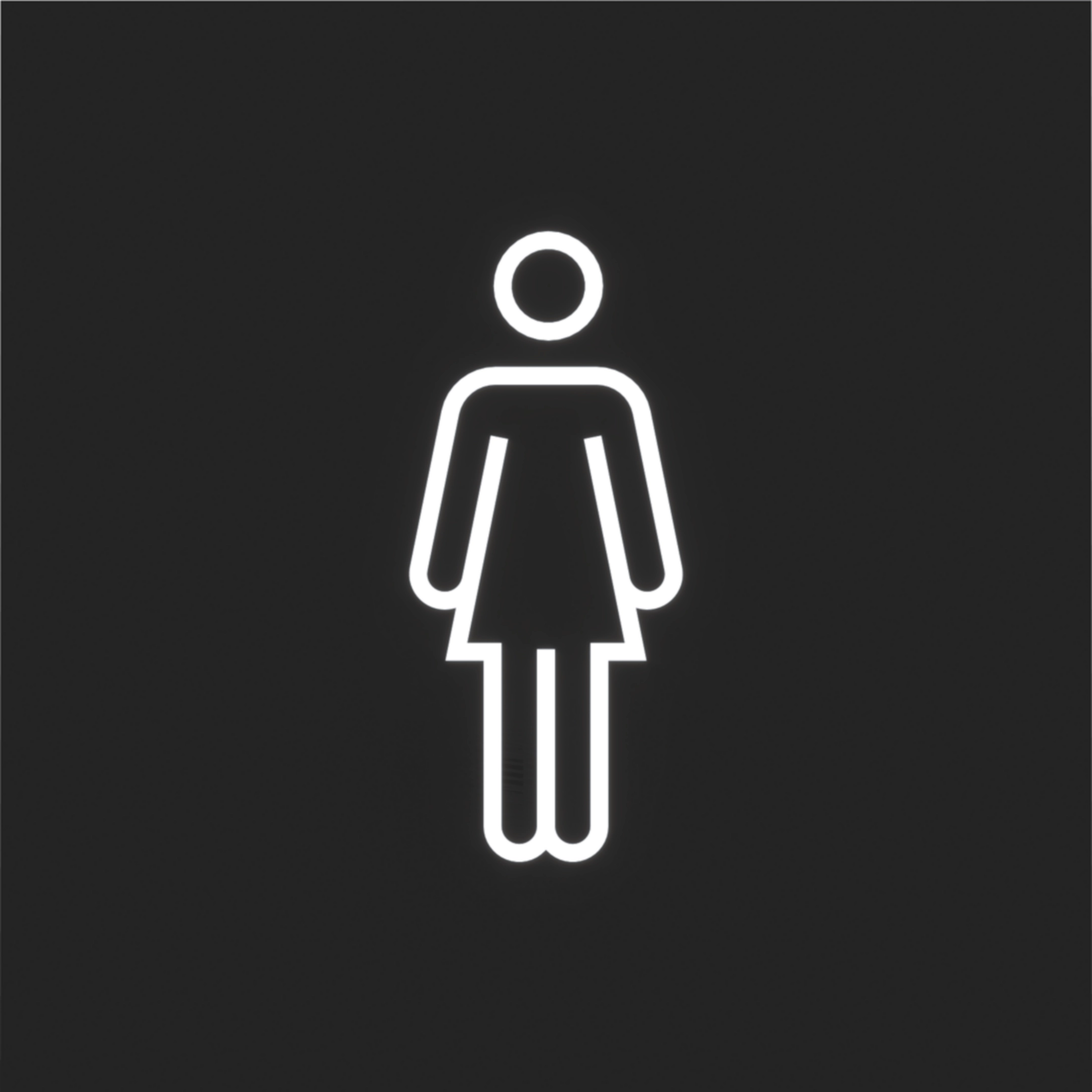 Hager Folie für LED-Signaleinsatz, mit Symbol Damen, A.x/C.x