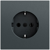 Gira Steckdose System 55 anthrazit lackiert