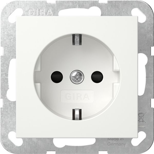 Gira Steckdose System 55 reinweiß glänzend