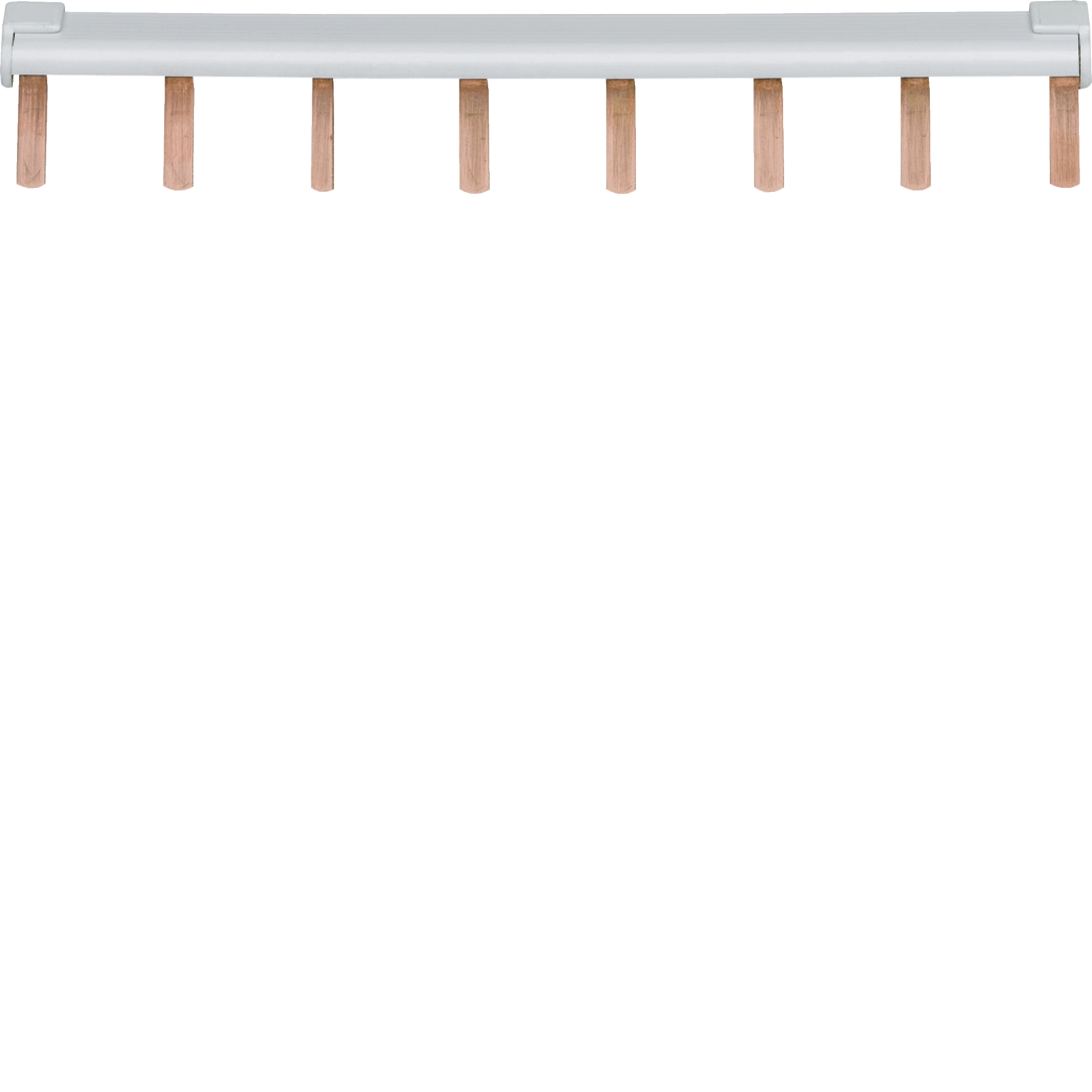 Hager Phasenschienen(2), 6mm², 8 Pole, Endkappen